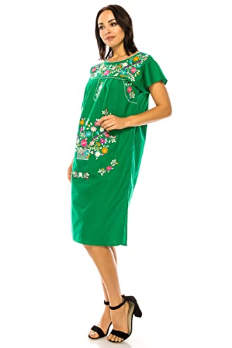 Women Embroidered Long Casual Dress M104414