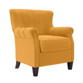 Mustard Yellow Linen Armchair W369310