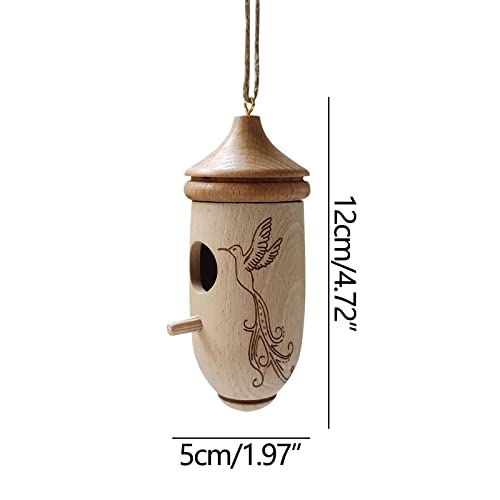 3pcs Hanging Wooden Hummingbird House H537040