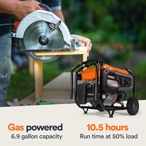 8,000-Watt Gas-Powered Portable Generator with Electric Start Q61021