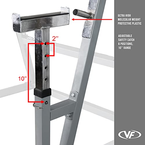 Adjustable Spotter Arms Half Power Cage Bench Press and Squat Rack Combo V8469