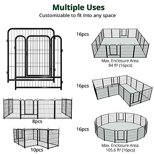 24”/32”/40” Metal Dog Fence Playpen I179