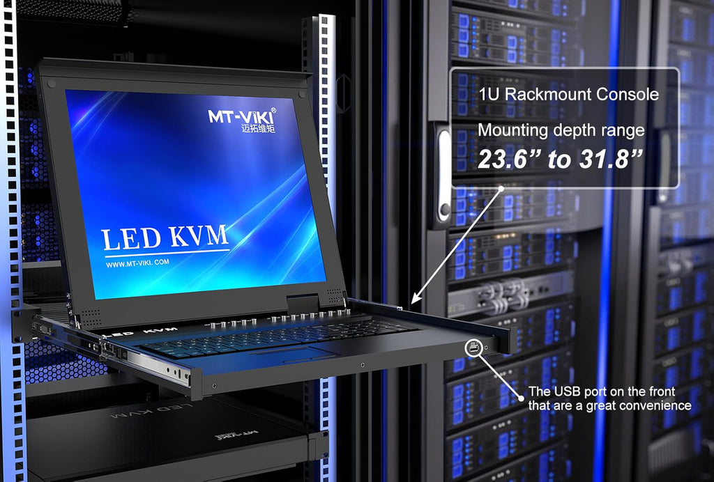 8 Port LCD KVM Console with Cables Z343