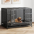 48 Inch Heavy Duty Steel Dog Crate with Removable Tray I44860