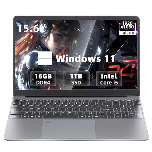 15.6 Inch Intel Core i5 16GB DDR4 512GB NVMe SSD Laptop J406290