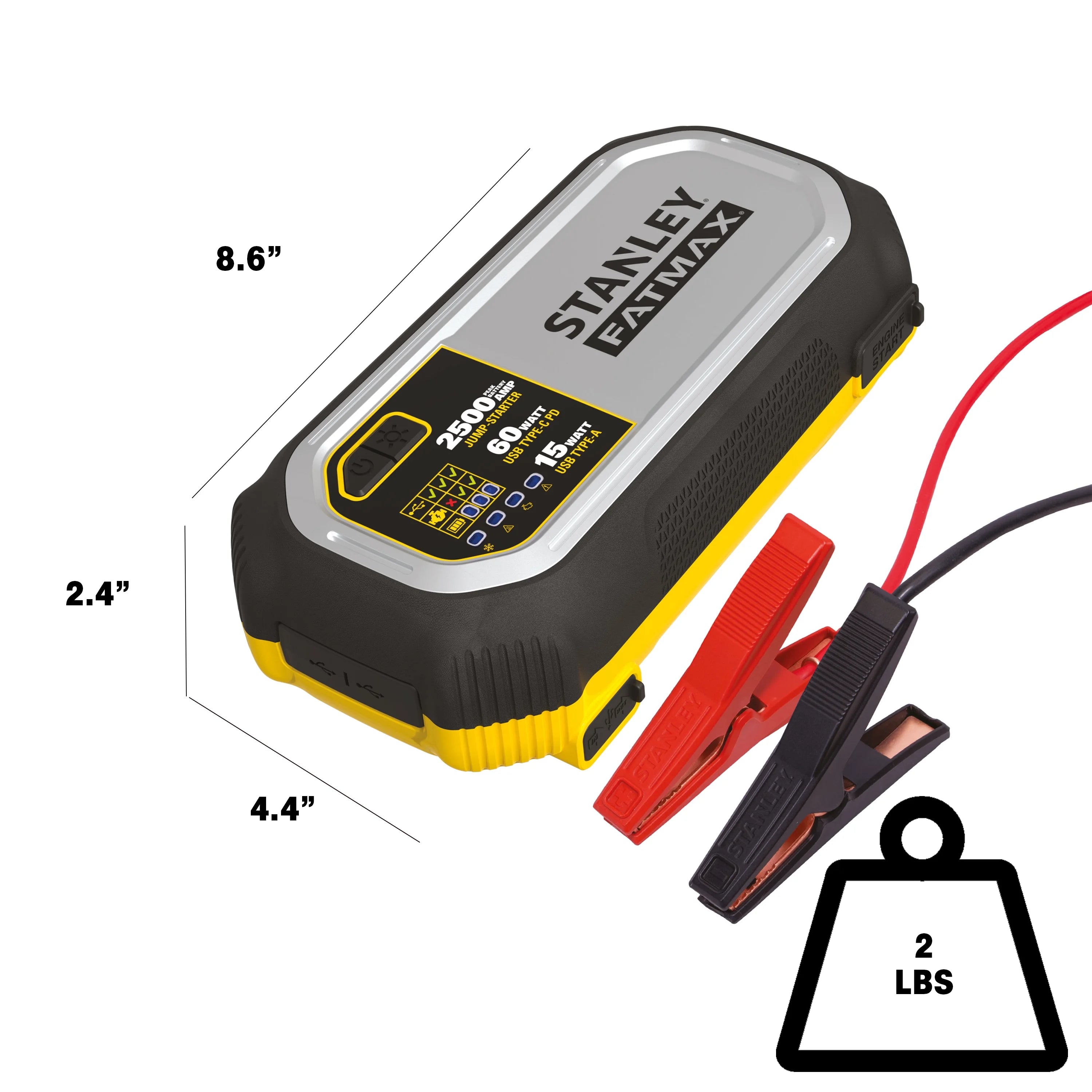 2500 Amp Lithium Jump Starter With USB Power Bank I380085
