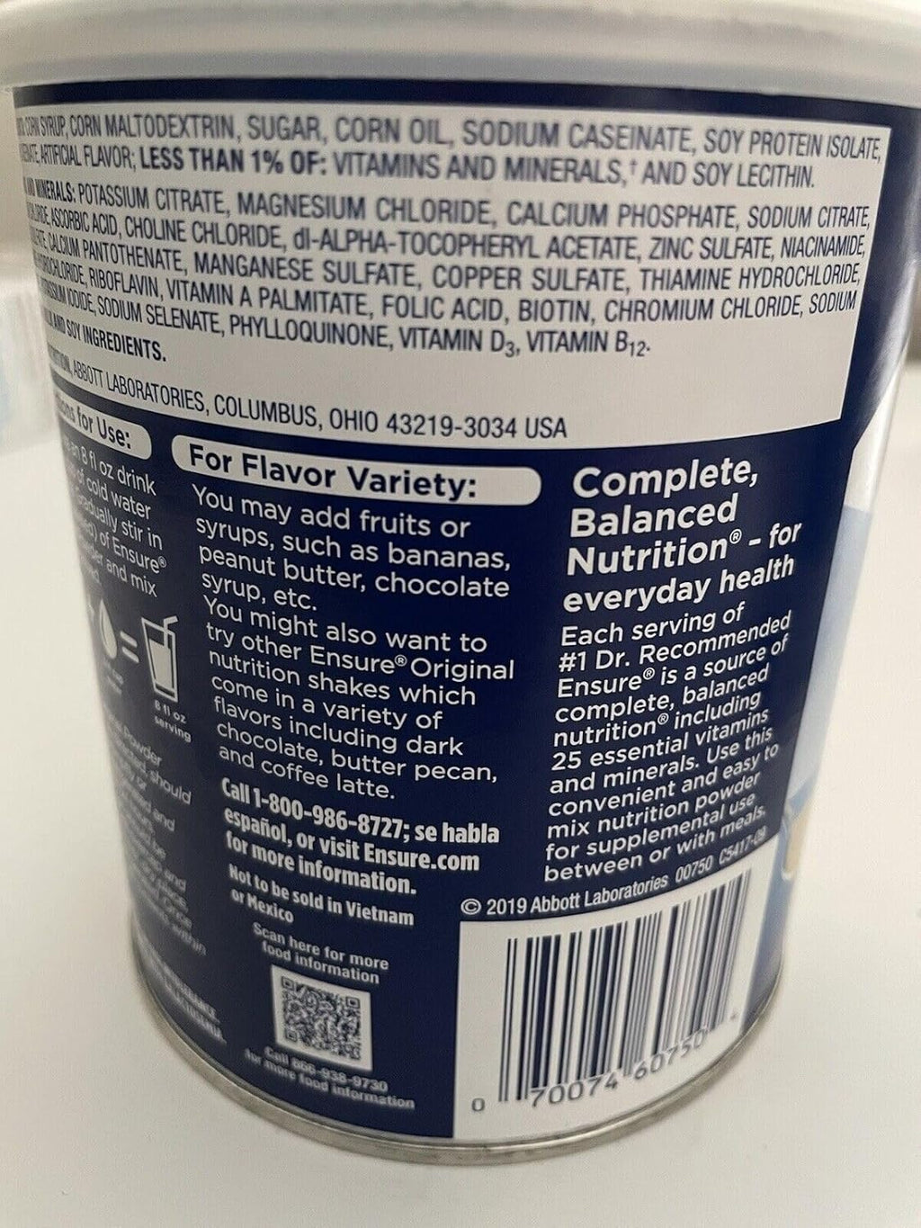 14 Oz Vanilla Balanced Nutrition Powder Y40907