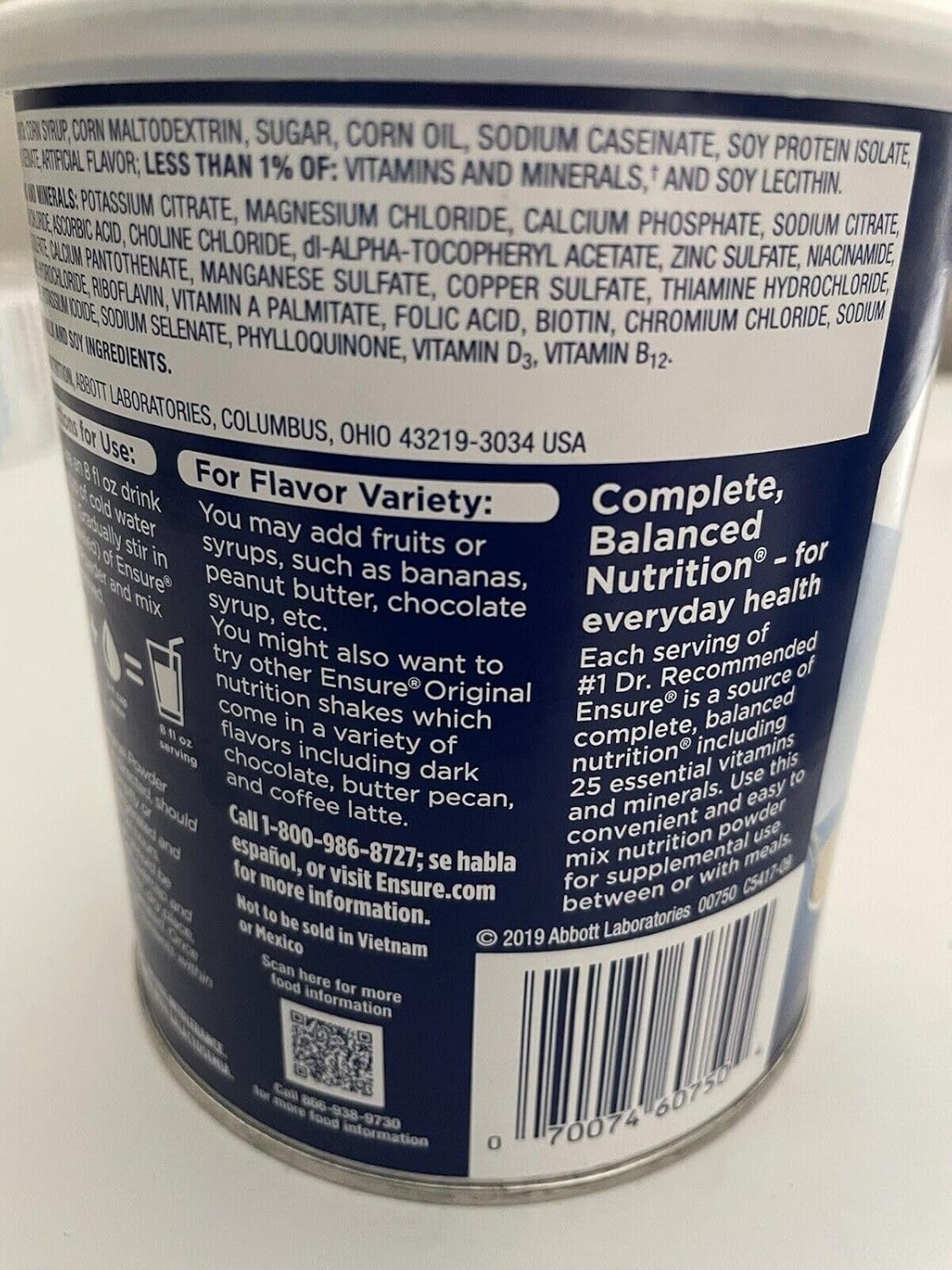 14 Oz Vanilla Balanced Nutrition Powder Y40907