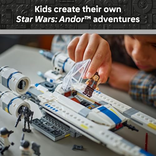 LEGO Star Wars Rebel U-Wing Starfighter Building Set with Cassian Andor, Dedra Meero and K-2SO, Ages 8+, 75399 R76709