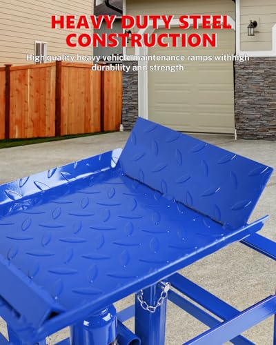 2 Pack 5T Heavy Duty Steel Hydraulic Car Ramps U369782