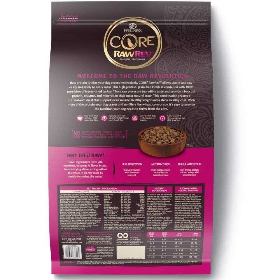 Natural Grain Free Original Chicken with Freeze Dried Turkey Small Breed Dry Dog Food E986
