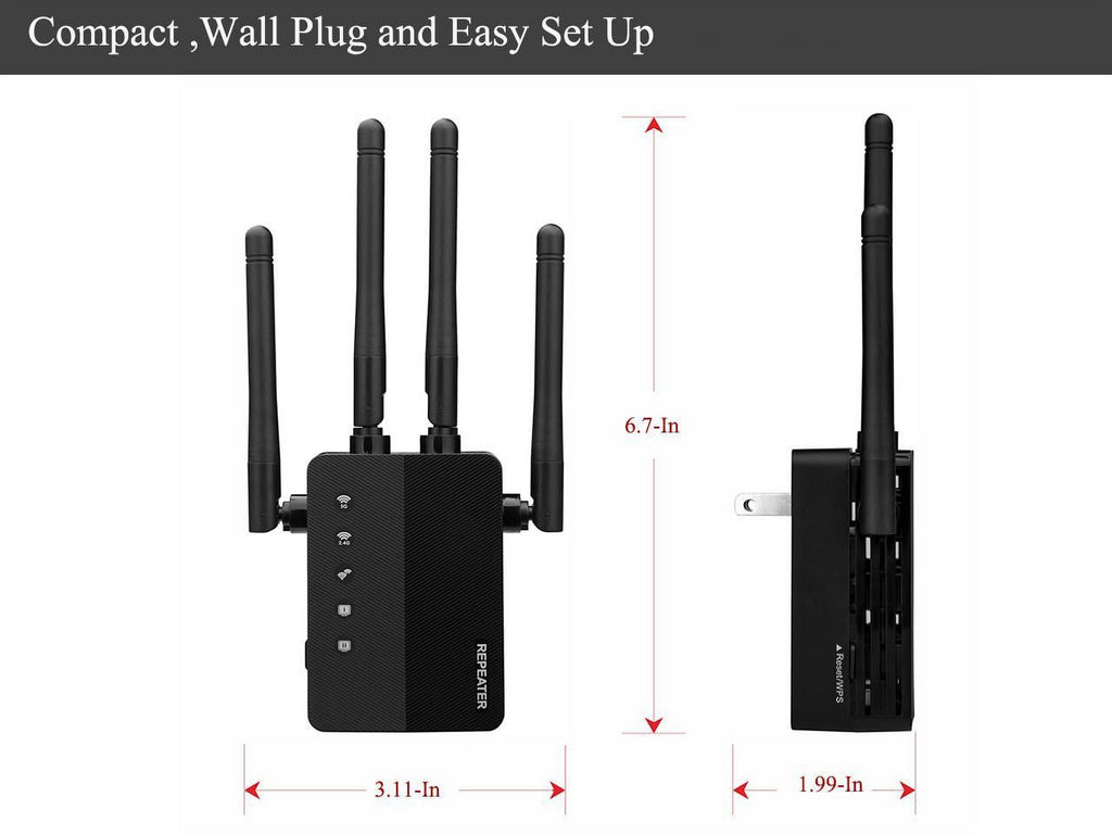 WiFi Repeater Dual band 1200Mbps T782836