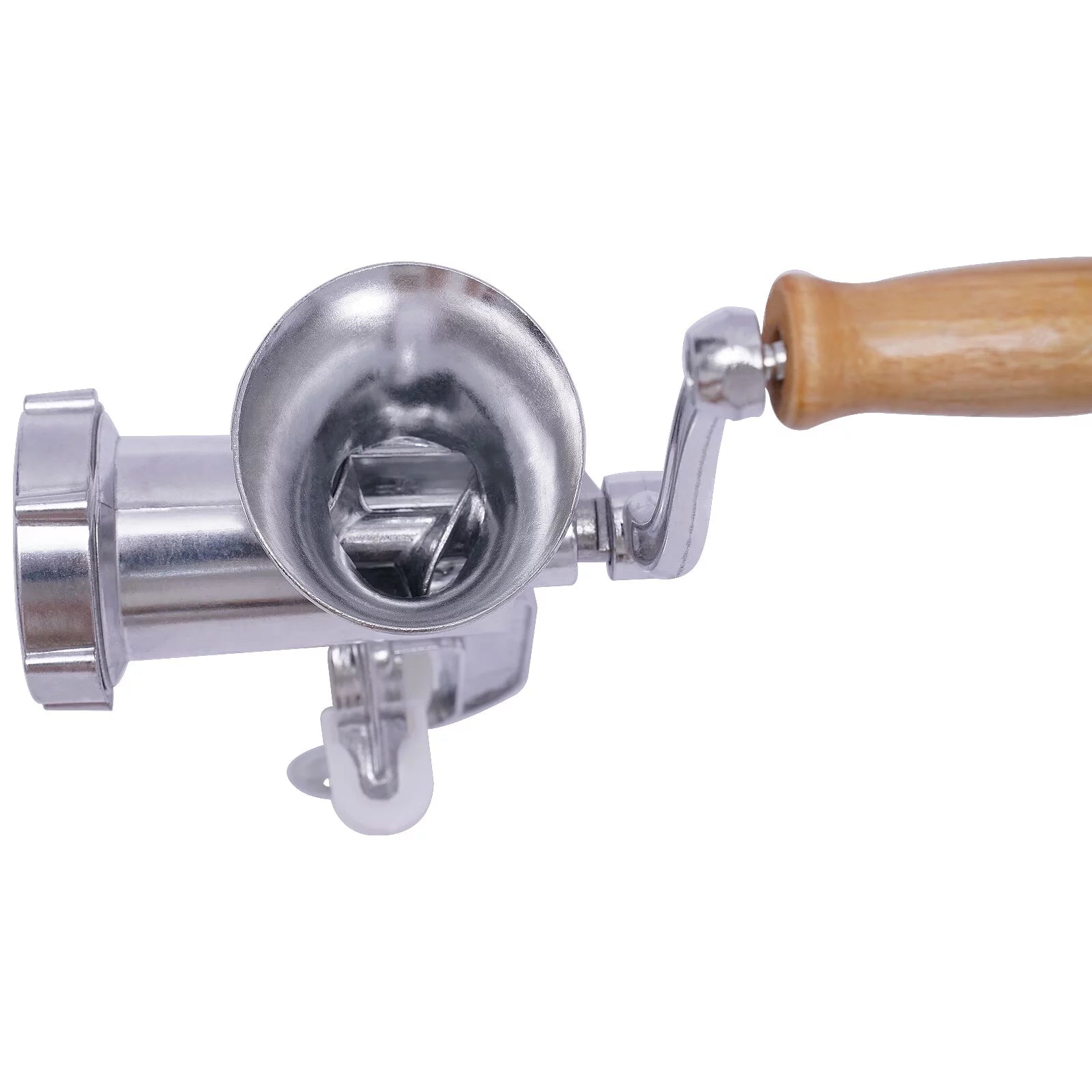 Manual Meat Grinder Aluminum Alloy Food Mincer Sausage Filler Hand Crank Meat Mincer Mixer with Tabletop Clamp N49689