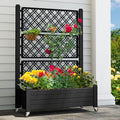 White Plastic Raised Garden Bed Kit N5255