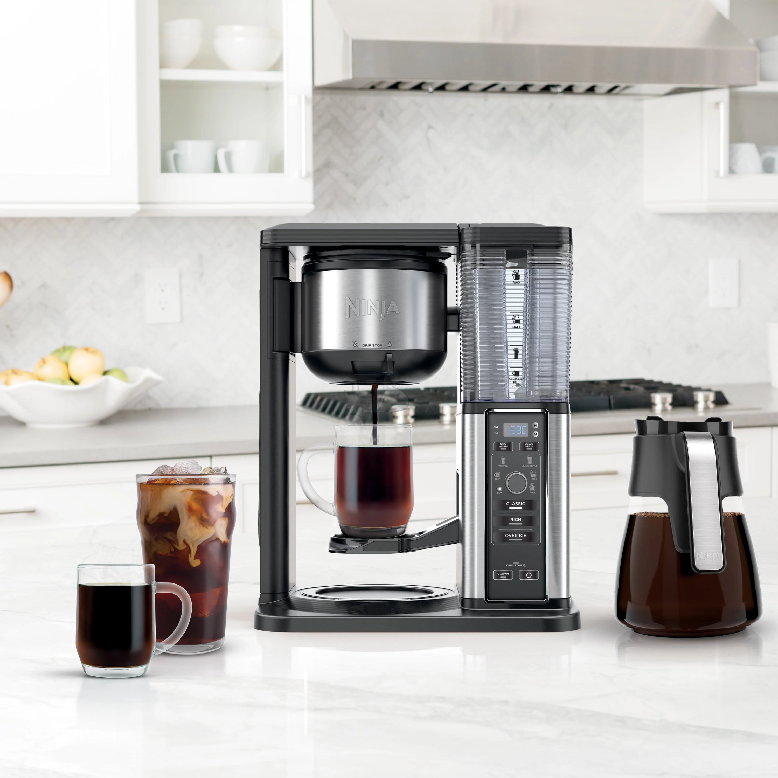 Single Serve Coffee Maker with Glass Carafe R5054