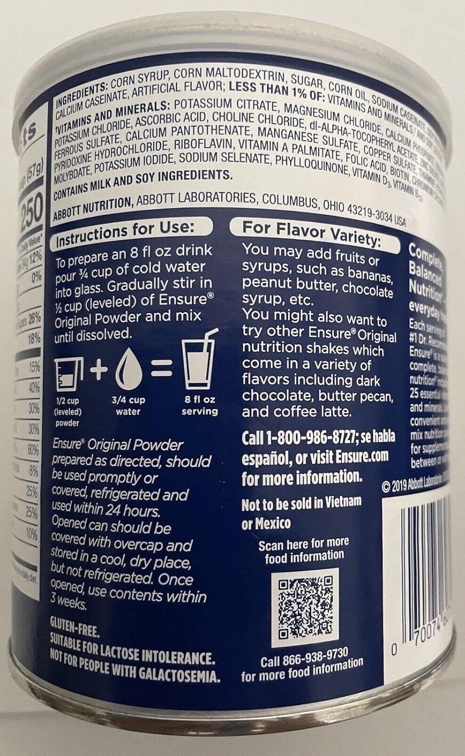 14 Oz Vanilla Balanced Nutrition Powder Y40907