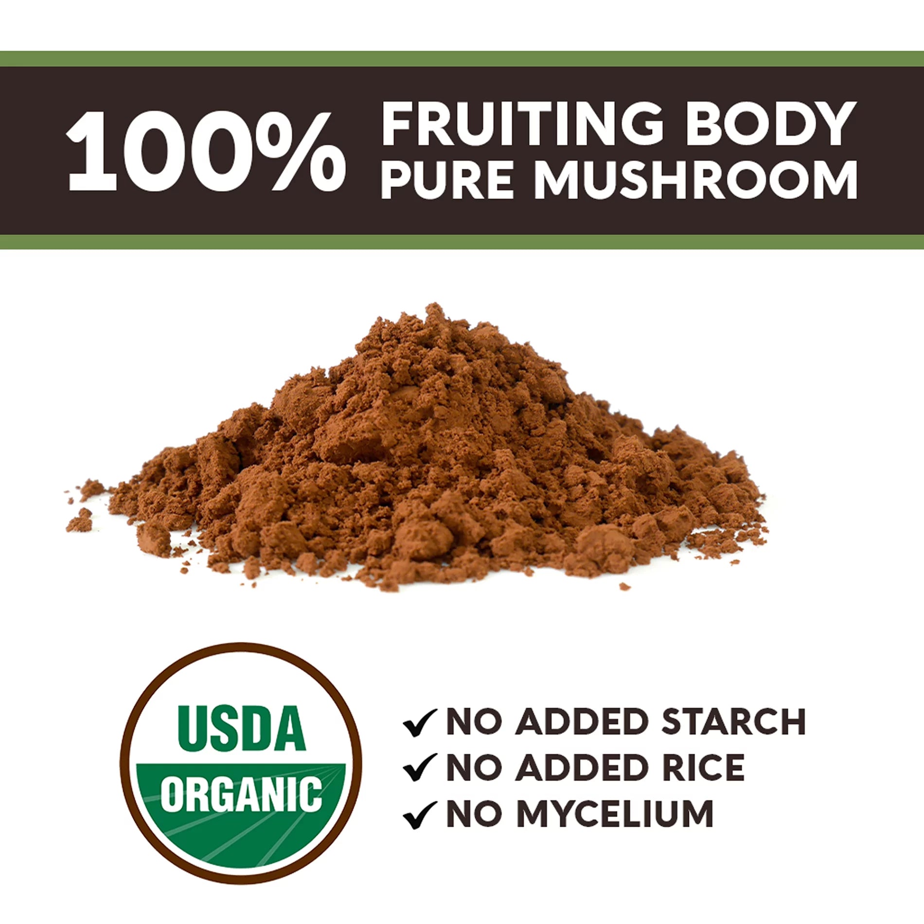 Organic Turkey Tail Mushroom Supplement Powder 3.5 oz Z646