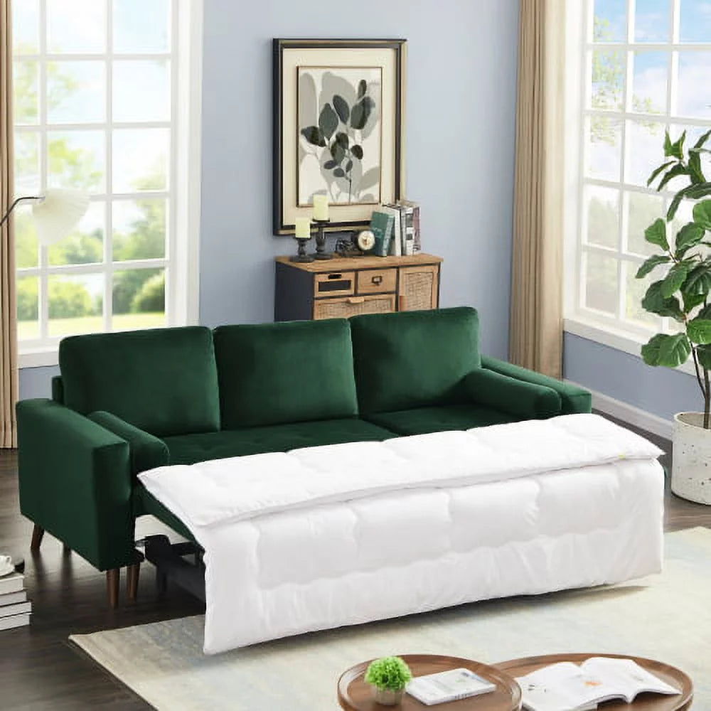 88 inch Reversible Pull out Sleeper Sectional Storage Sofa Bed L712
