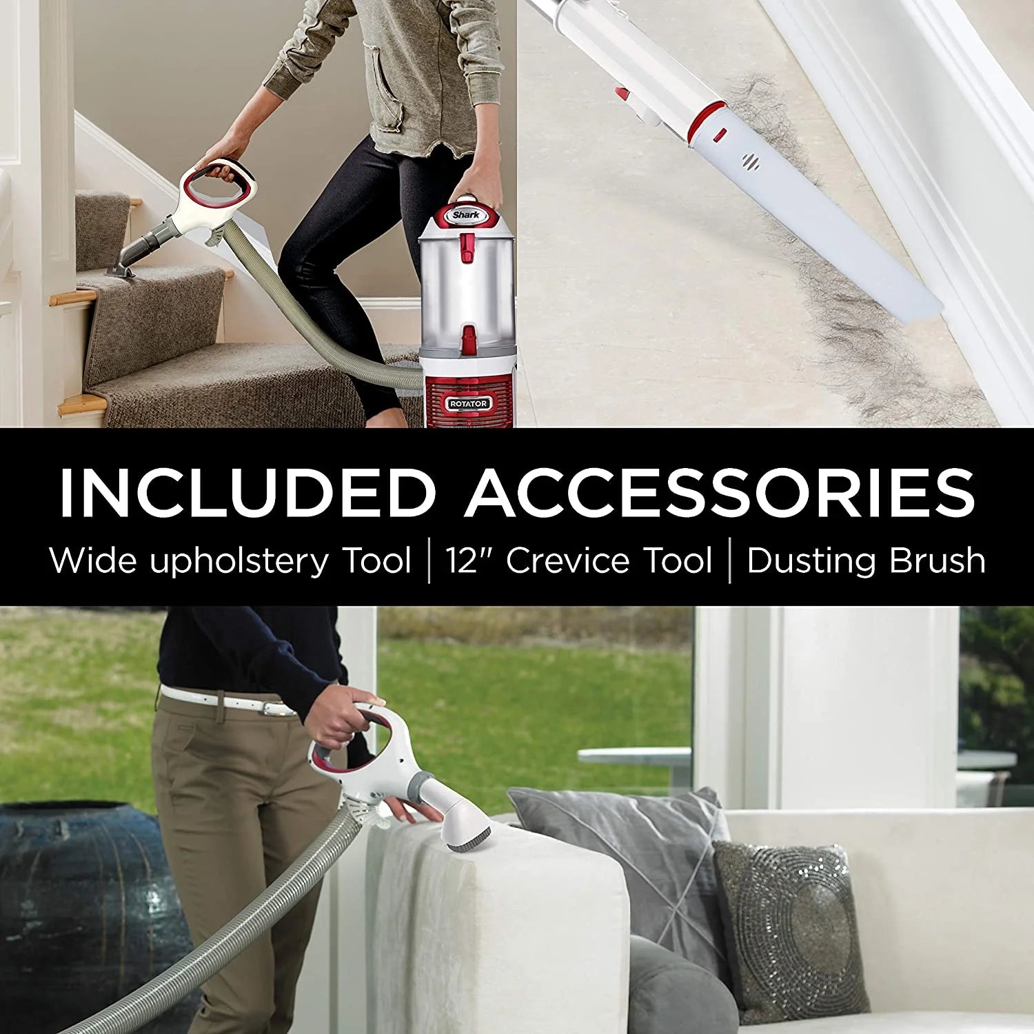 Red Bagless Upright Vacuum H984649