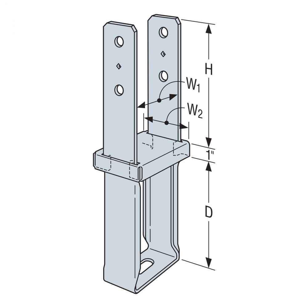 6 x 6 Column Base Standoff G977