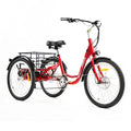 Step Thru Electric Tricycle 350W 36V 13AH 7 Speed 24" Wheel L619
