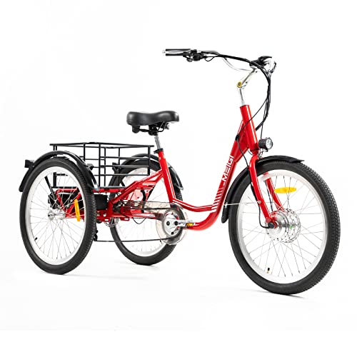 Step Thru Electric Tricycle 350W 36V 13AH 7 Speed 24" Wheel L619