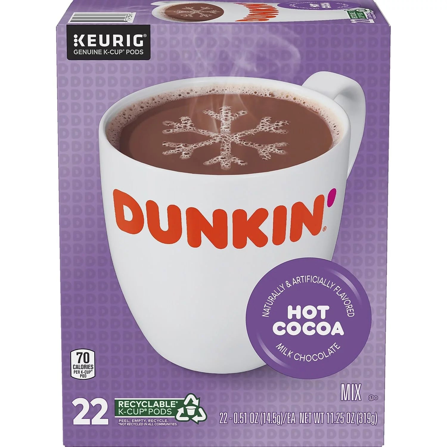 Milk Chocolate Hot Cocoa K-Cup Pods, 22/Box U4994