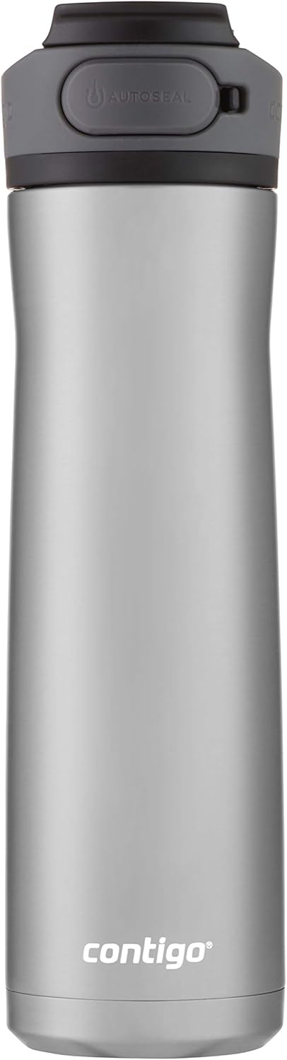 24 oz Stainless Steel Water Bottle with AUTOSEAL Lid Q252