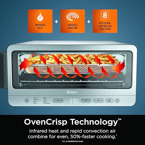 Silver Digital Air Fry Countertop Oven, 1800W, XL Capacity E224852