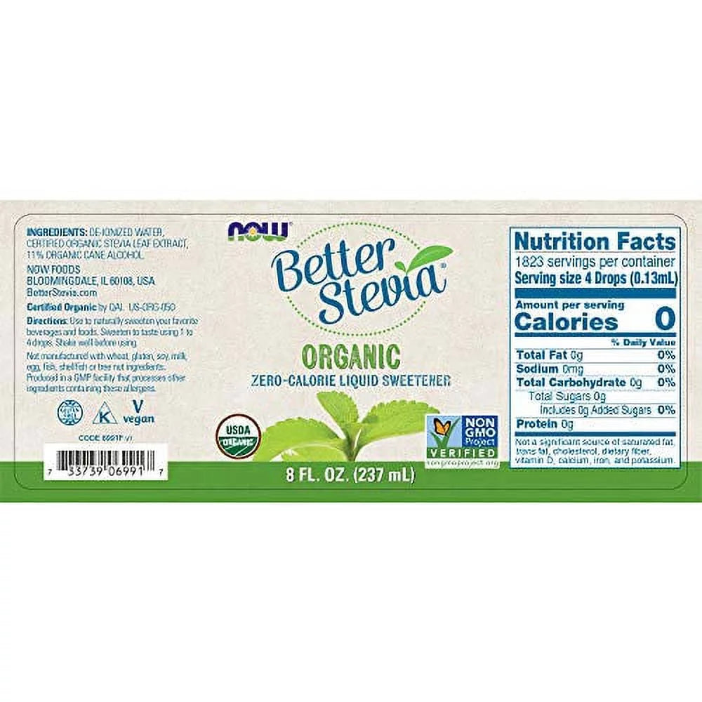Certified Organic Liquid Sweetener, 8-Ounce P958