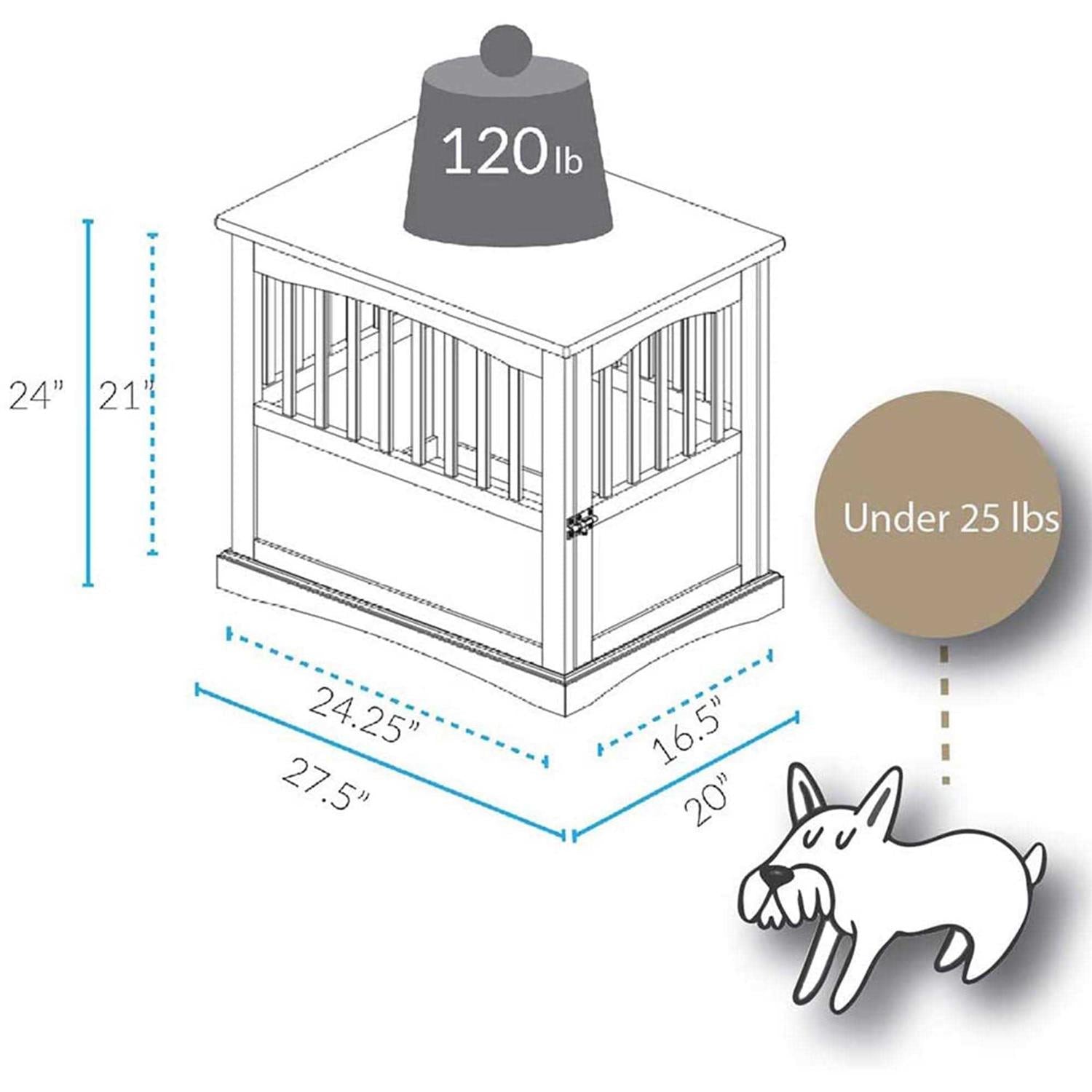 End Table Pet Crate B524