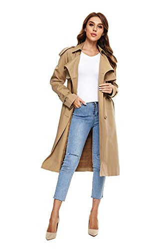 Double-breasted 100% Cotton Trench Coat J3990