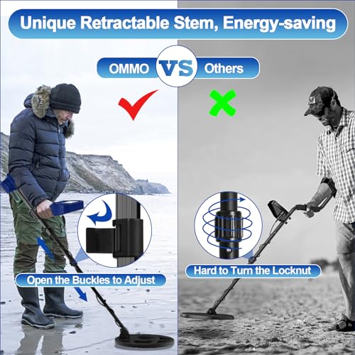 Metal Detector with 4.3IN Backlight Screen 10'' Waterproof Coil F146039