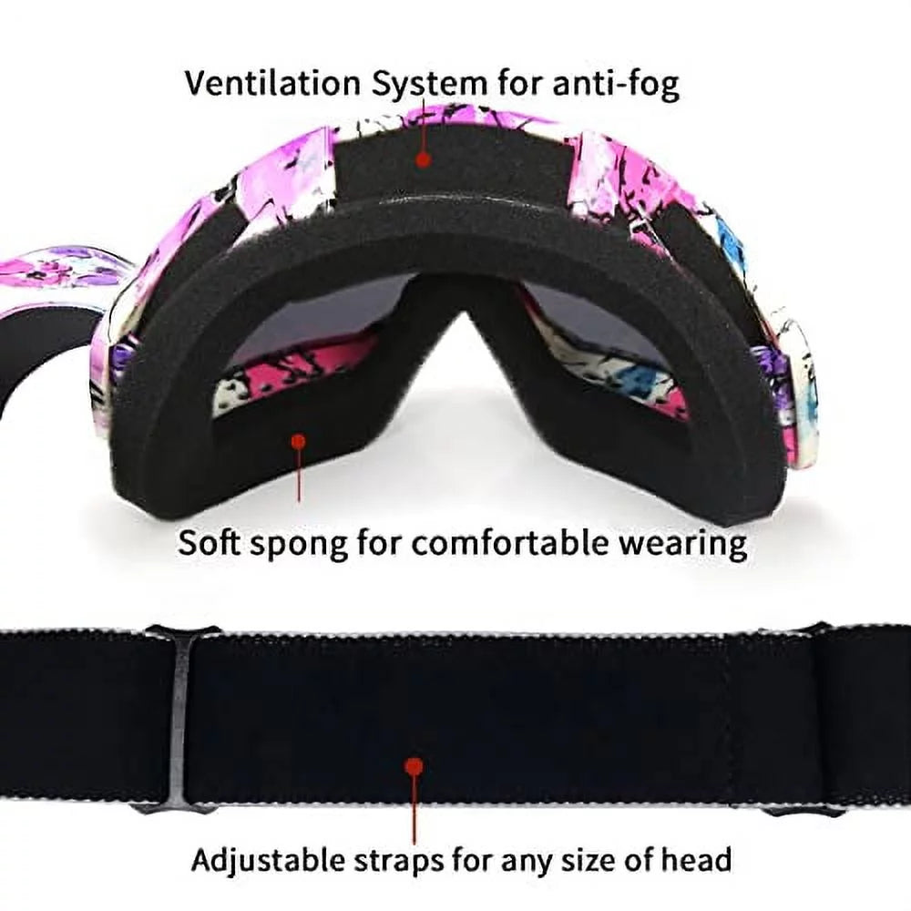 Pink Motocross Motorcycle Goggles Q72637