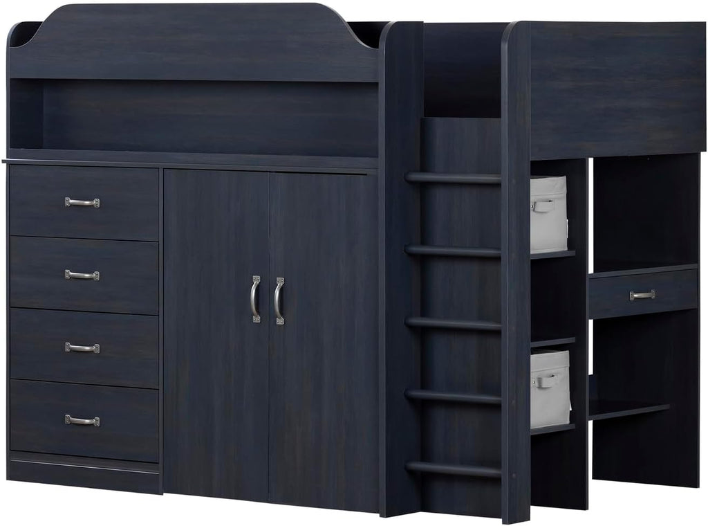 Pure White Twin Size Wood Murphy Bed J574213