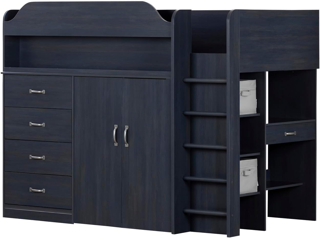Pure White Twin Size Wood Murphy Bed J574213