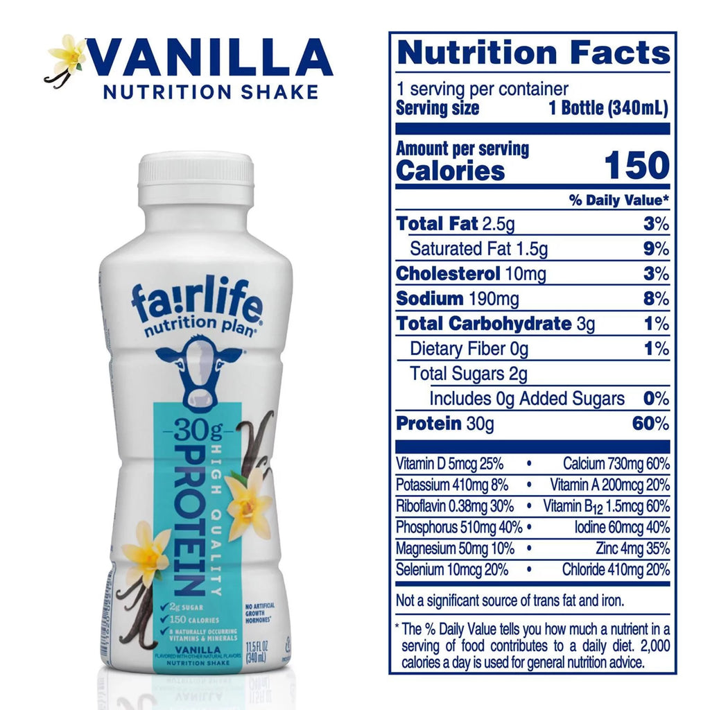 High Protein Shake Variety Pack - Chocolate & Vanilla - 11.5 Fl Oz (8 Pack) M16514