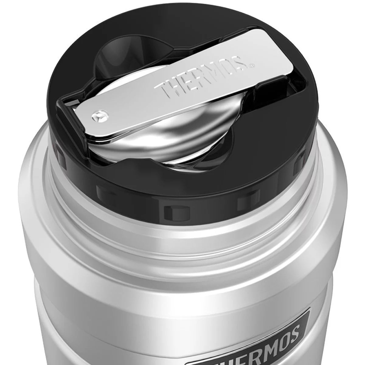 16 Ounce Stainless Steel Food Jar with Folding Spoon Y263196