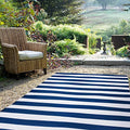 Teal & White 9 x 12 ft Waterproof Reversible Outdoor Camping Rug A320