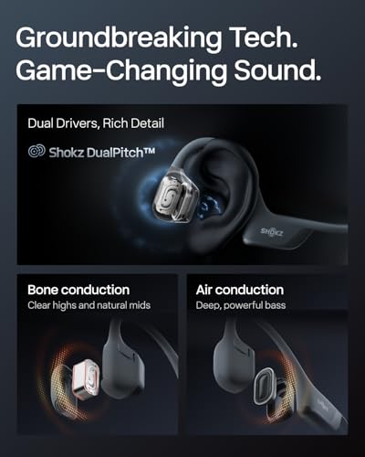 Open-Ear Bone Conduction Sport Headphones with Reflective Strip J296