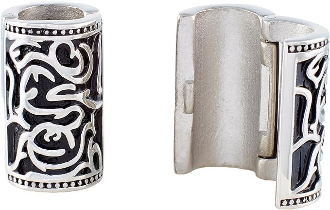 Viking Beard Bead 8x12x20mm Stainless Steel Q8528