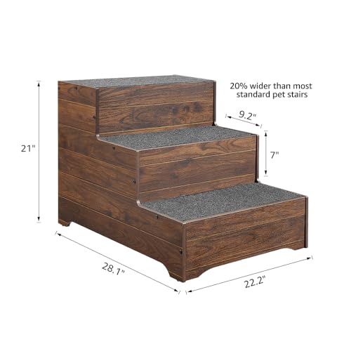 Extra Wide Wooden Pet Steps Z1654