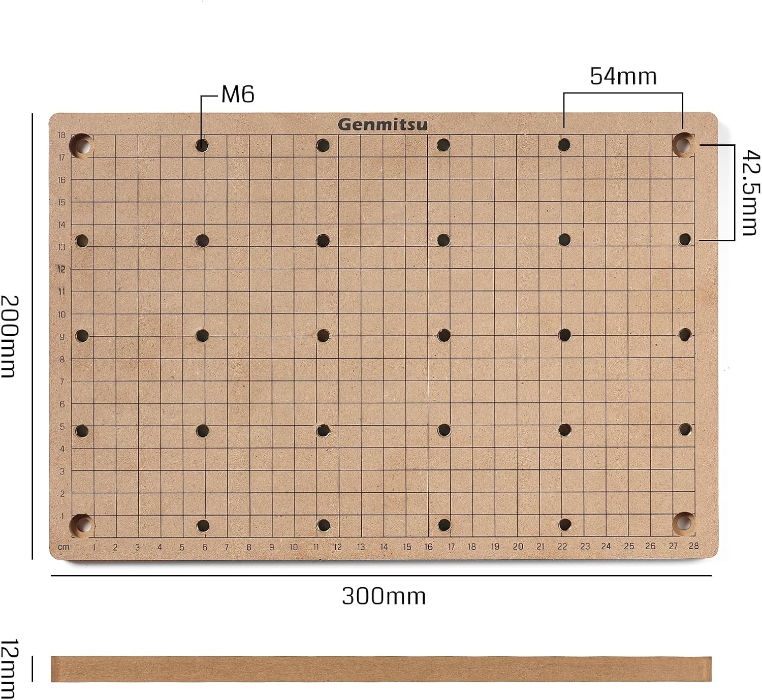 CNC Router Machine with MDF Grid Spoilboard O873