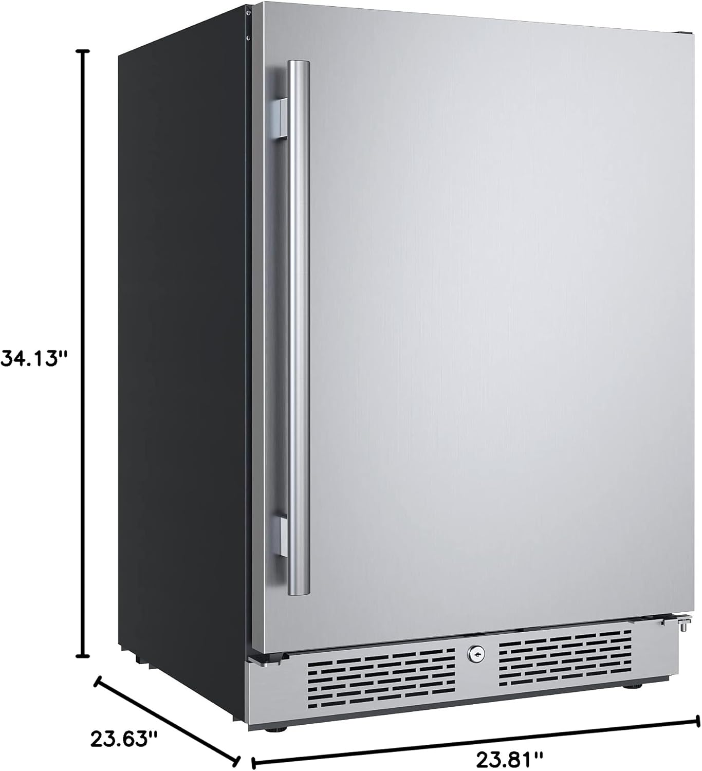 24 Inch Wide 5.66 Cu. Ft. Built-In Compact Refrigerator with Right Hinge F59132