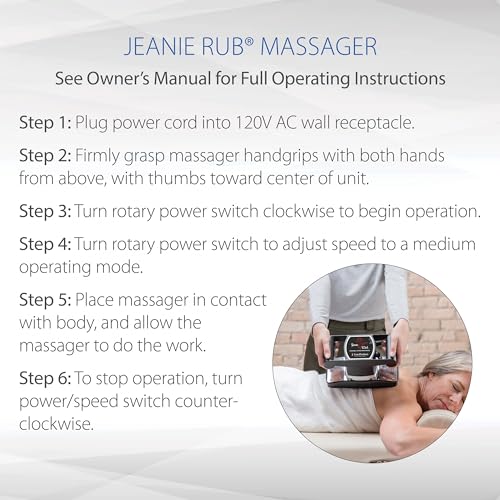 Variable Speed Massager, Deep Tissue Massage, Orbital Action A86451