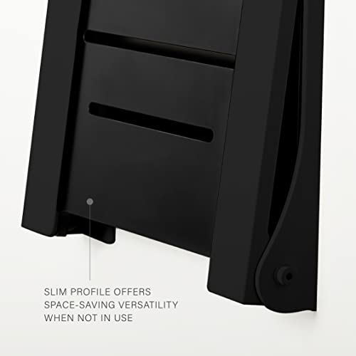 Black Folding Wall Mount Shower Bench Seat Z57875