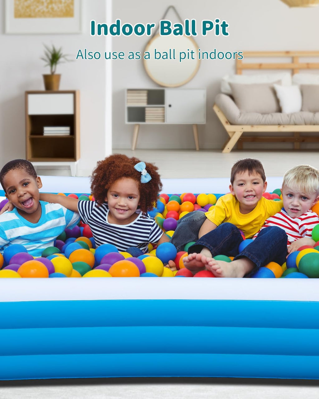 130'' x 72'' x 22'' Inflatable Pool with Pump V24090