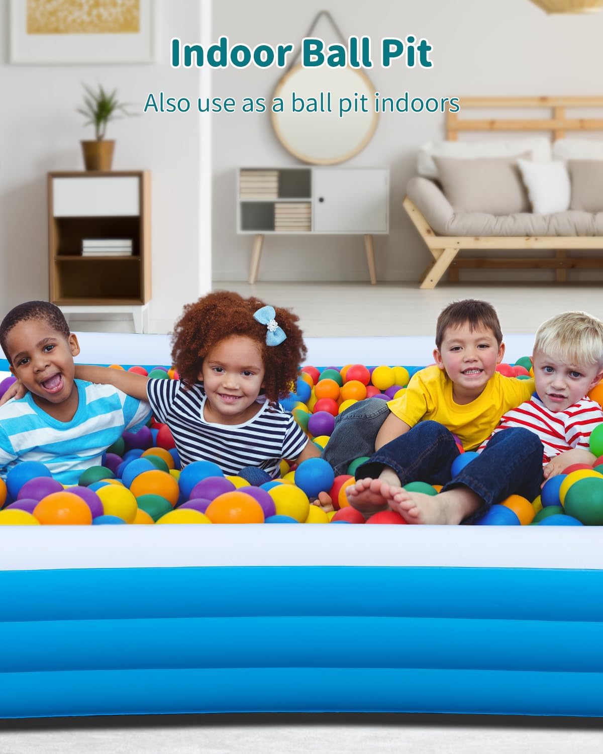 130'' x 72'' x 22'' Inflatable Pool with Pump V24090