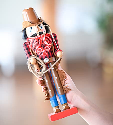 Brown and Red Wooden Nutcracker V85941