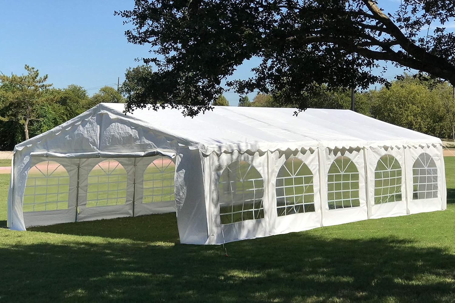 32'x20' PE Tents with Waterproof Top & Removable Sidewalls C8592
